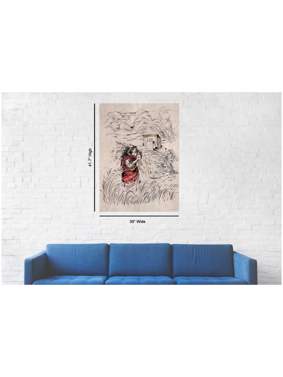 "Ruth" In The Field Hand Signed, Size Large | Art | Judaica