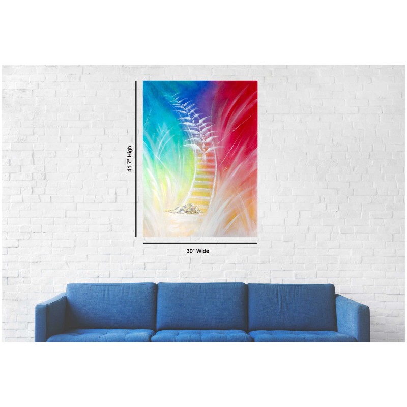 "Jacob's Ladder" Hand Signed, Size Large | Art | Judaica