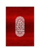 "Mezuza" a White on Red Papercut Vision Hand Signe | Art | Judaica