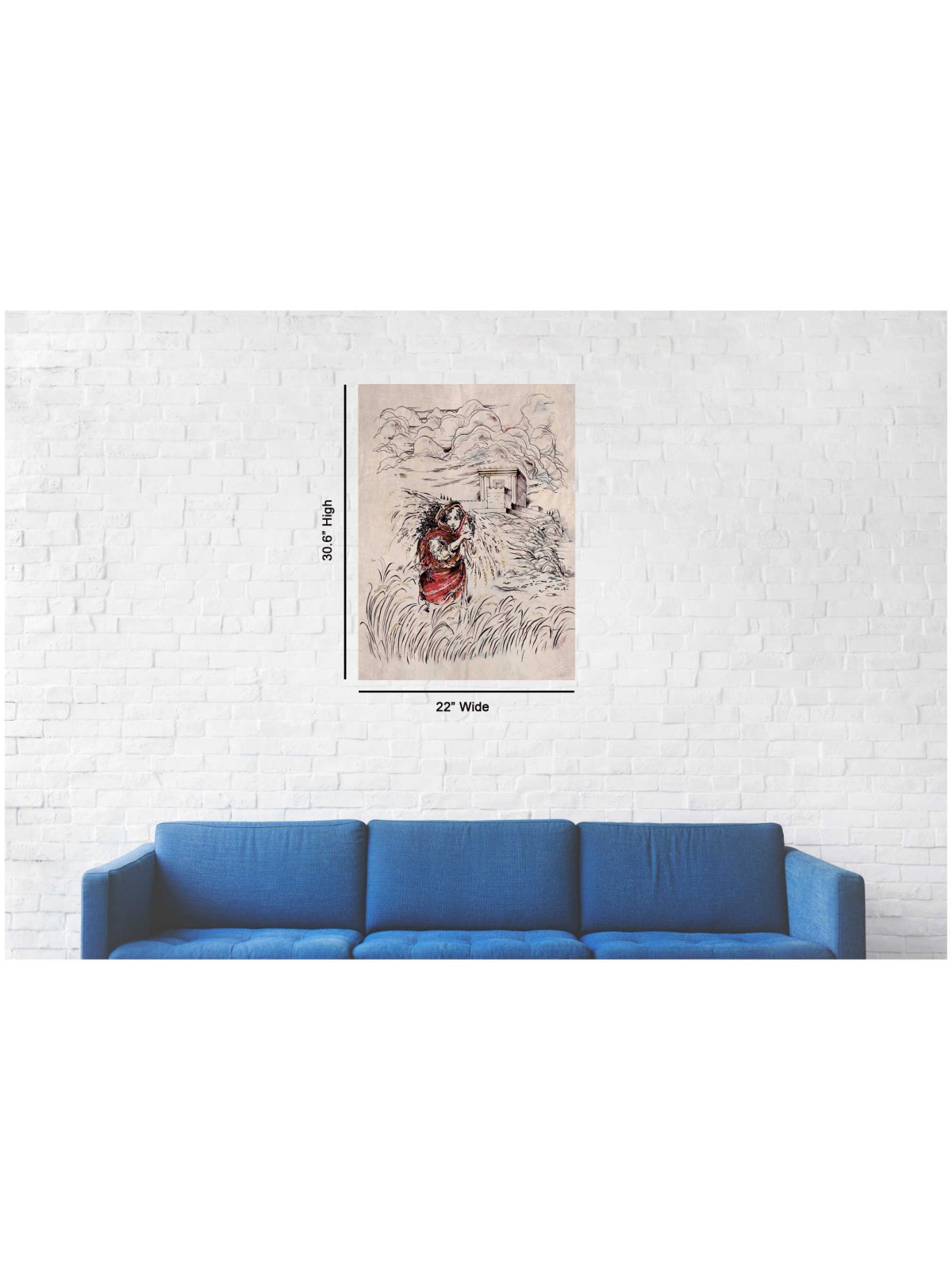 "Ruth" In The Field Hand Signed, Size Medium | Art | Judaica