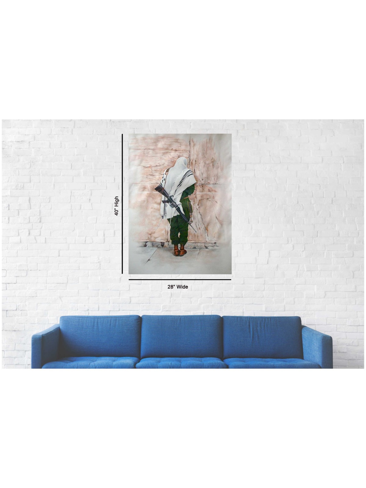 "Soldier of Prayer" Hand Signed, Size Large | Art | Judaica