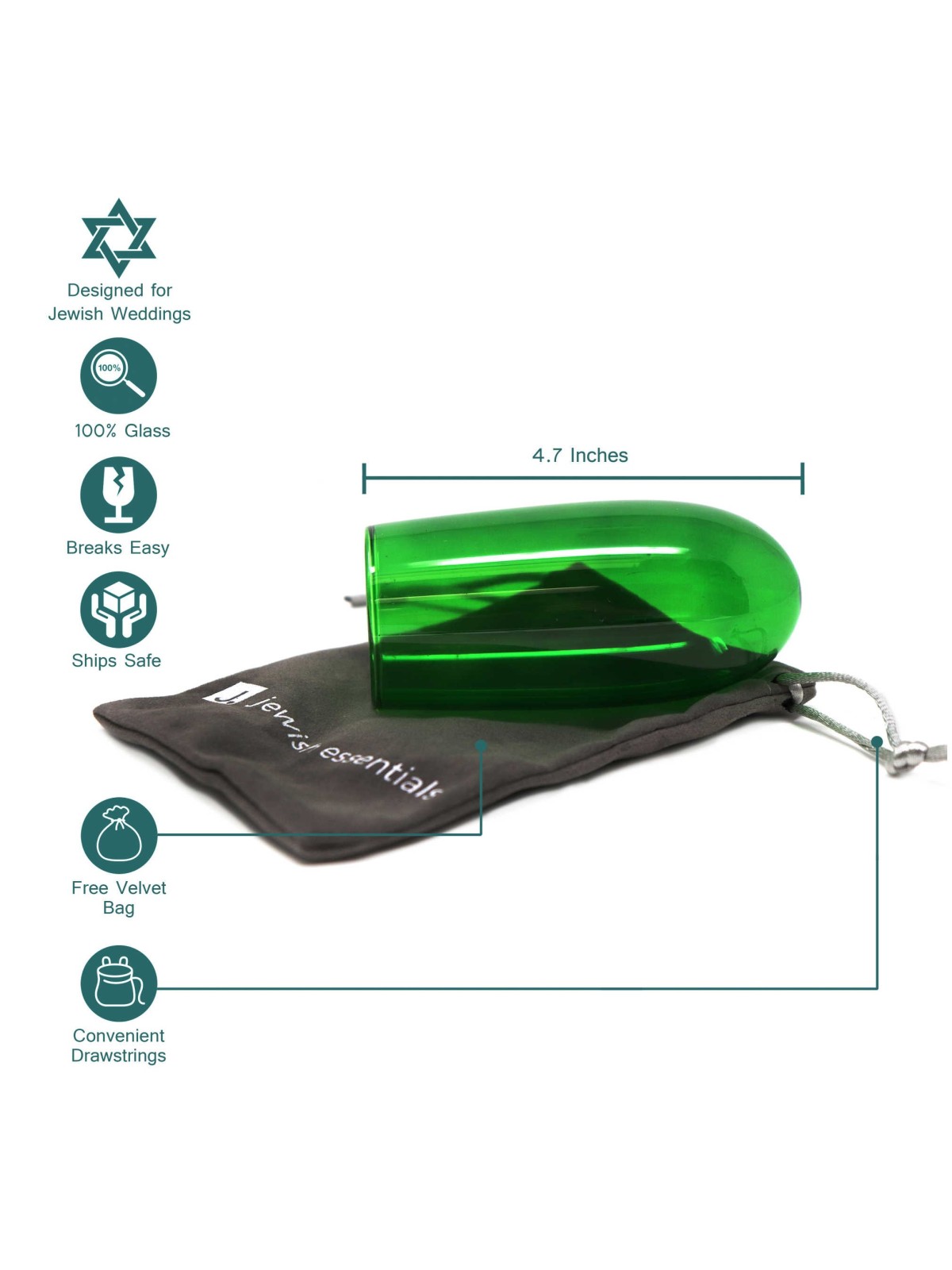 Wedding Chuppah Breaking Glass by Jewish Essential | Wedding | Judaica