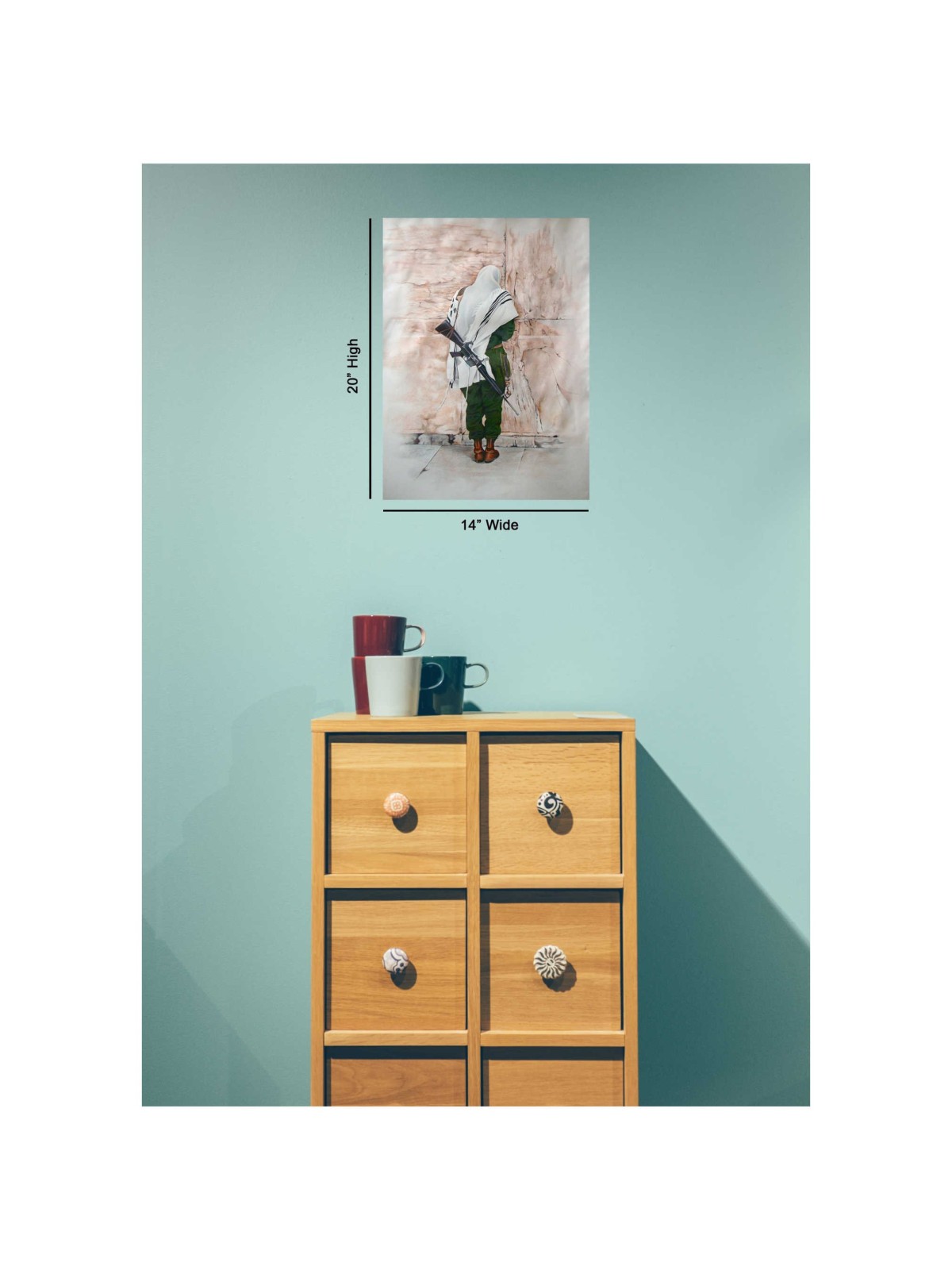 "Soldier of Prayer" Hand Signed, Size Small | Art | Judaica