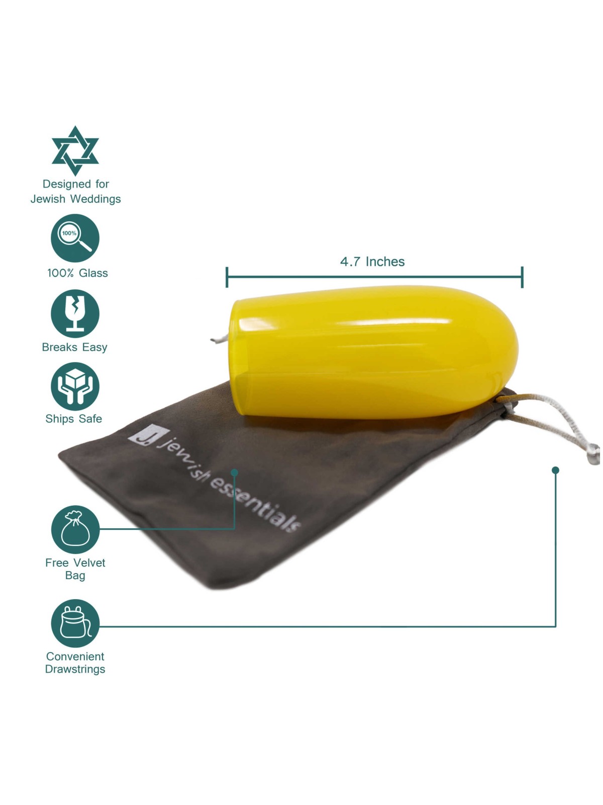 Wedding Chuppah Breaking Glass by Jewish Essential | Wedding | Judaica