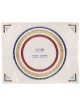 Embroidered CIrcles Challah Cover - Menorah Design | Challah Covers |