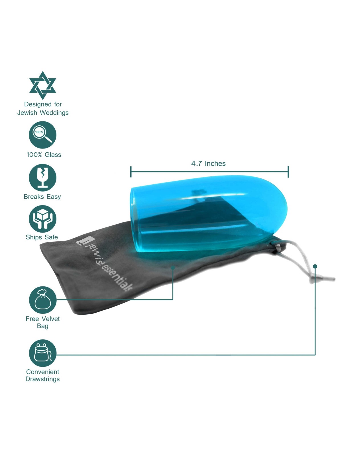 Wedding Chuppah Breaking Glass by Jewish Essential | Wedding | Judaica