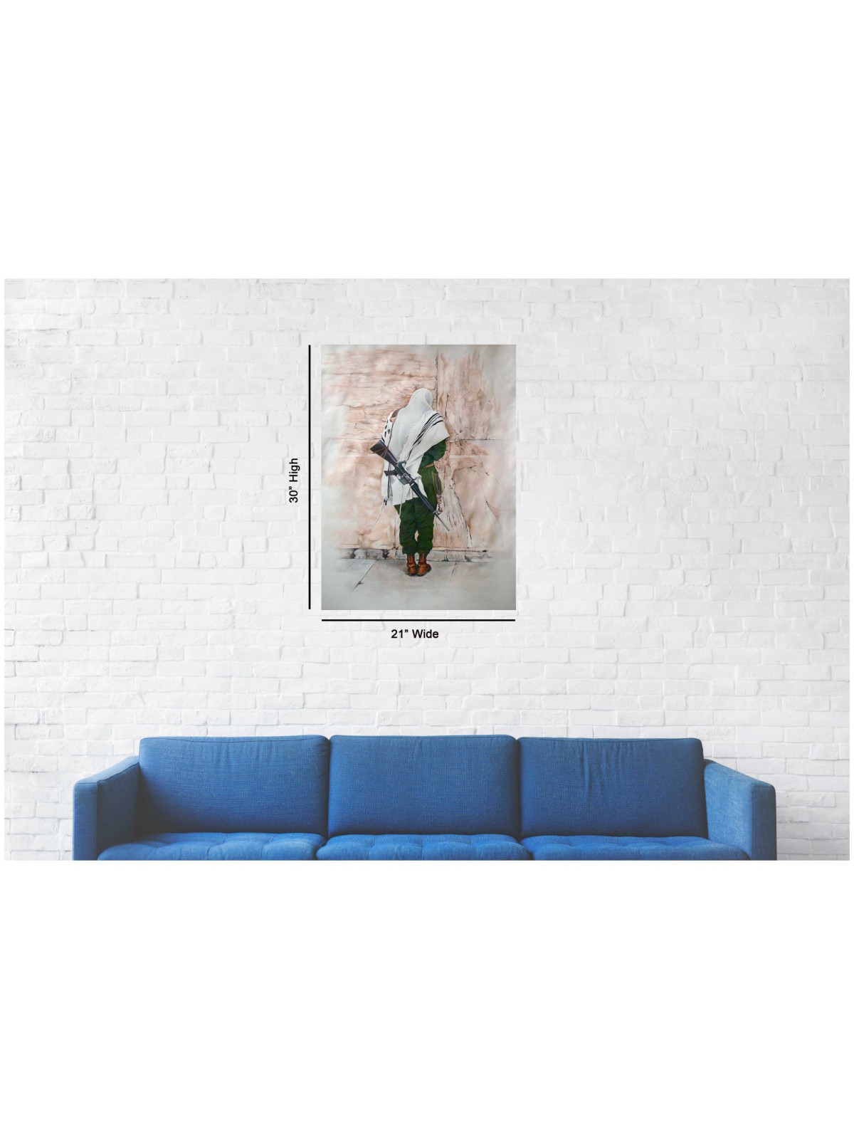 "Soldier of Prayer" Hand Signed, Size Medium | Art | Judaica