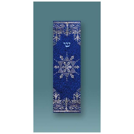 Blue Star Car Mezuzah Case By Mickie Caspi | Mezuzahs | Judaica