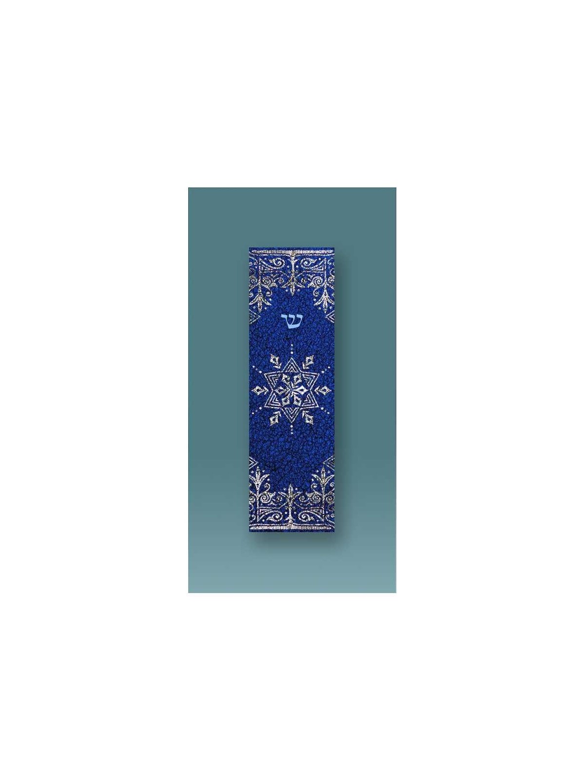 Blue Star Car Mezuzah Case By Mickie Caspi | Mezuzahs | Judaica