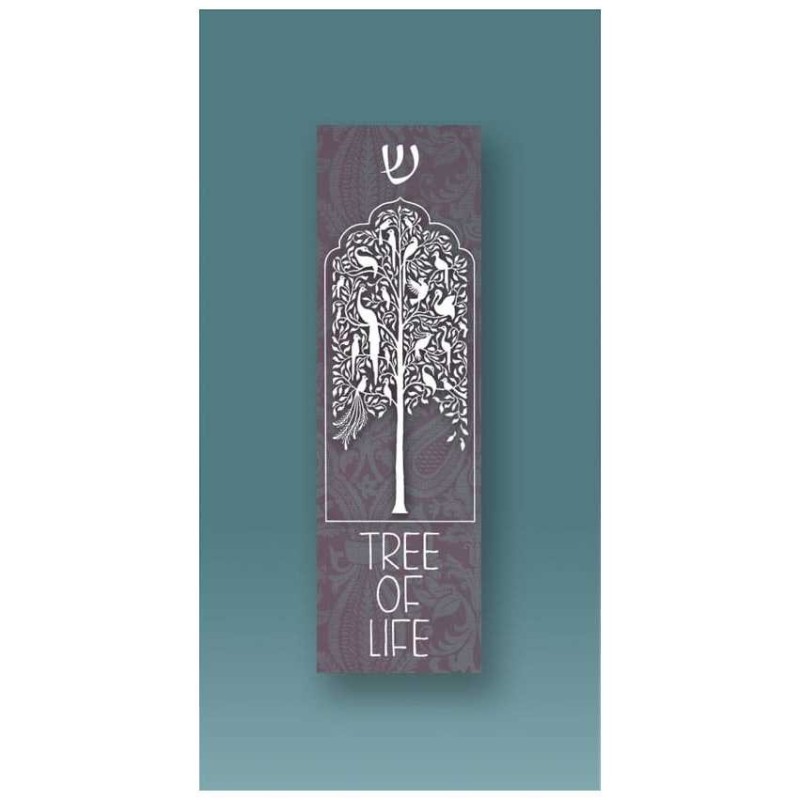 Grey Tree Car Mezuzah Case By Mickie Caspi | Mezuzahs | Judaica