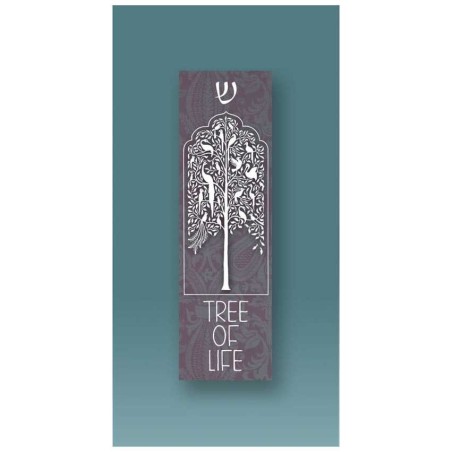 Grey Tree Car Mezuzah Case By Mickie Caspi | Mezuzahs | Judaica