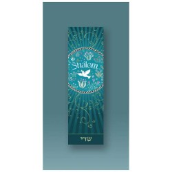 Shalom Aquamarine Car Mezuzah Case By Mickie Caspi | Mezuzahs | Judaic