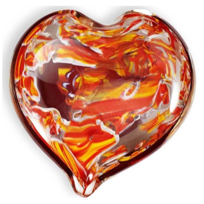 Wedding Glass Keepsake Heart Shaped Paperweight | Wedding | Judaica
