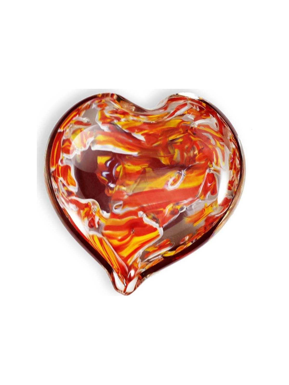 Wedding Glass Keepsake Heart Shaped Paperweight | Wedding | Judaica