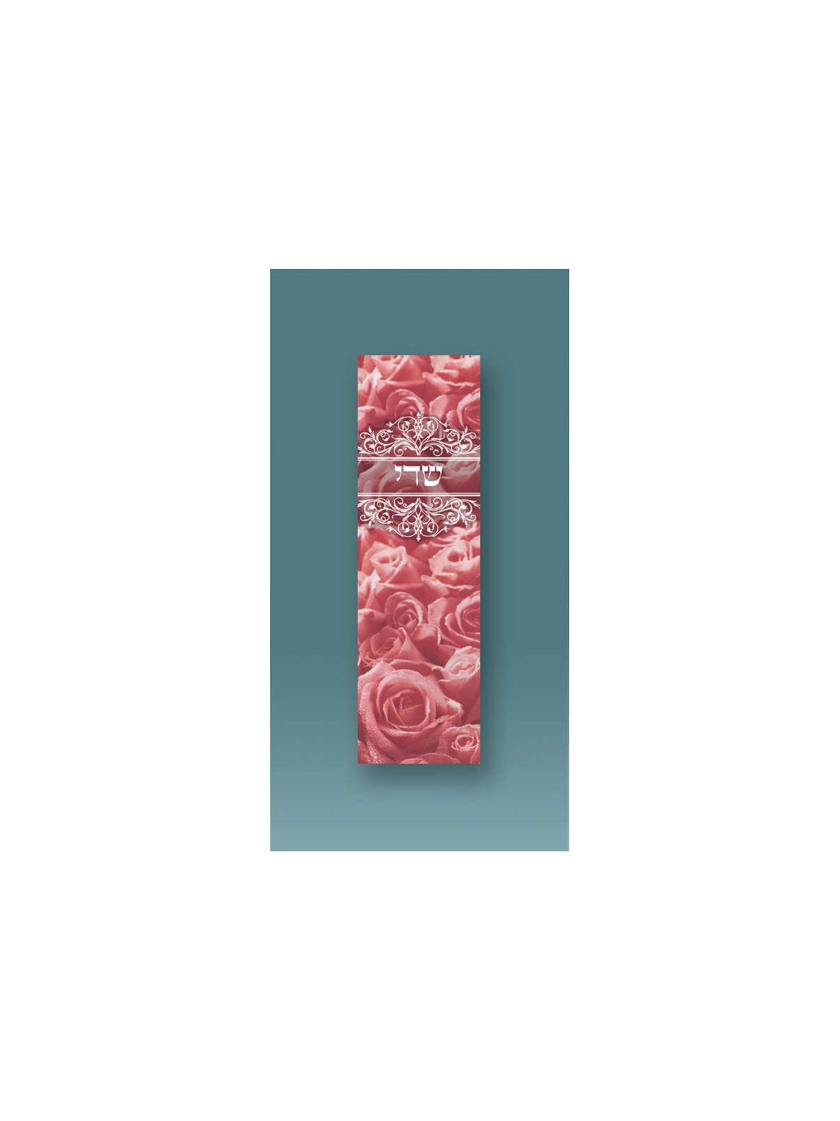 Red Roses Car Mezuzah Case By Mickie Caspi | Mezuzahs | Judaica