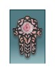 Rose Hamsa Car Mezuzah Case By Mickie Caspi | Mezuzahs | Judaica