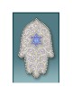Gray Hamsa Car Mezuzah Case By Mickie Caspi | Mezuzahs | Judaica