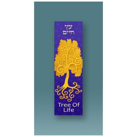 Gold Tree of Life Car Mezuzah Case By Mickie Caspi | Mezuzahs | Judaic