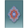 Blue Arabesque Car Mezuzah Case By Mickie Caspi | Mezuzahs | Judaica