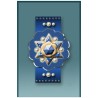 Blue Magen David Car Mezuzah Case By Mickie Caspi | Mezuzahs | Judaica