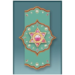 Green Magen David Car Mezuzah Case By Mickie Caspi | Mezuzahs | Judaic