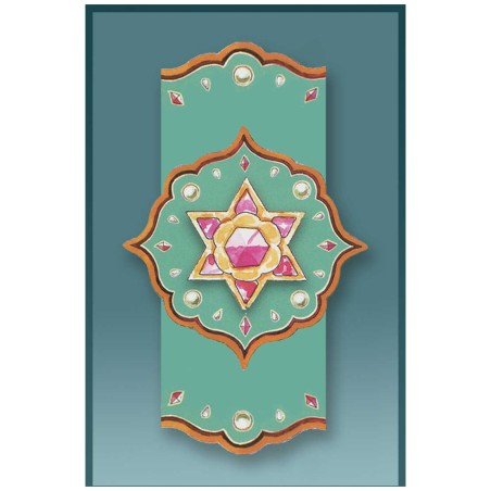 Green Magen David Car Mezuzah Case By Mickie Caspi | Mezuzahs | Judaic