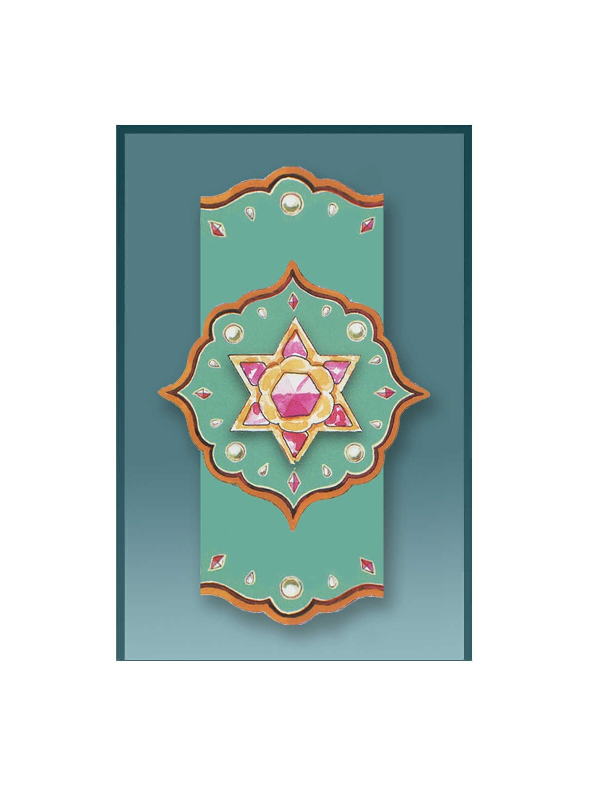 Green Magen David Car Mezuzah Case By Mickie Caspi | Mezuzahs | Judaic