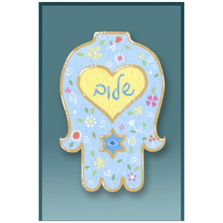 Hamsa Shalom Car Mezuzah Case By Mickie Caspi | Mezuzahs | Judaica