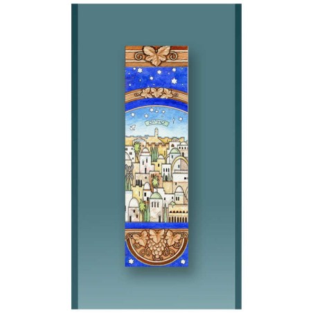 Antique Jerusalem Car Mezuzah Case By Mickie Caspi | Mezuzahs | Judaic