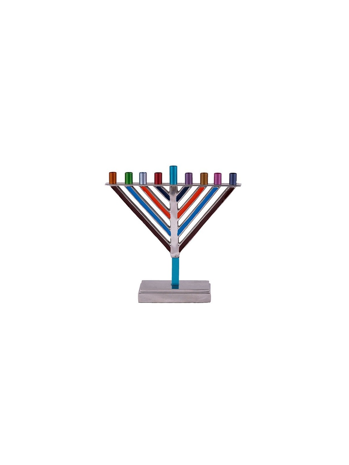 Enamel Chabad Hanukkah Menorah Yair Emanuel | Hanukkah | Judaica