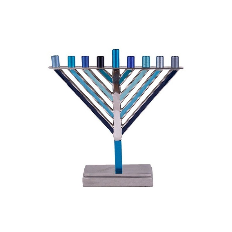 Enamel Chabad Hanukkah Menorah Yair Emanuel | Hanukkah | Judaica