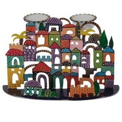 Hand Painted Jerusalem Tealight Holders By Yair Em | Candle Holders |