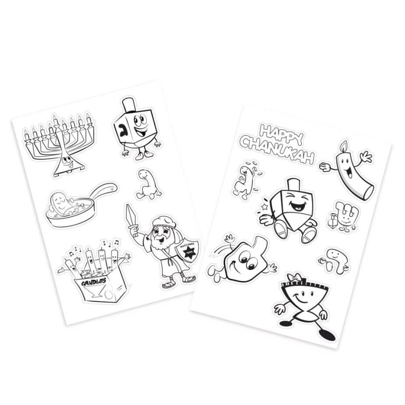 Hanukkah Color Your Own Magnet Art | All Judaica | Judaica