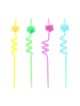 Confetti Hanukkah Dreidel Straws - Pack of 4 | Hanukkah | Judaica