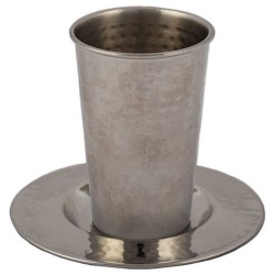 Stainless Steel Hammered Kiddush Cup By Yair Emanu | Kiddush Cups | Ju