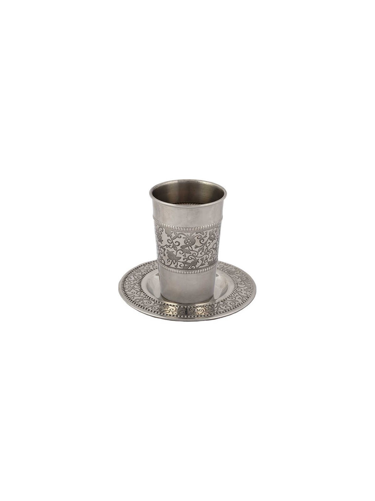 Stainless Steel Kiddush Cup With Pomegranate Cutou | Kiddush Cups | Ju