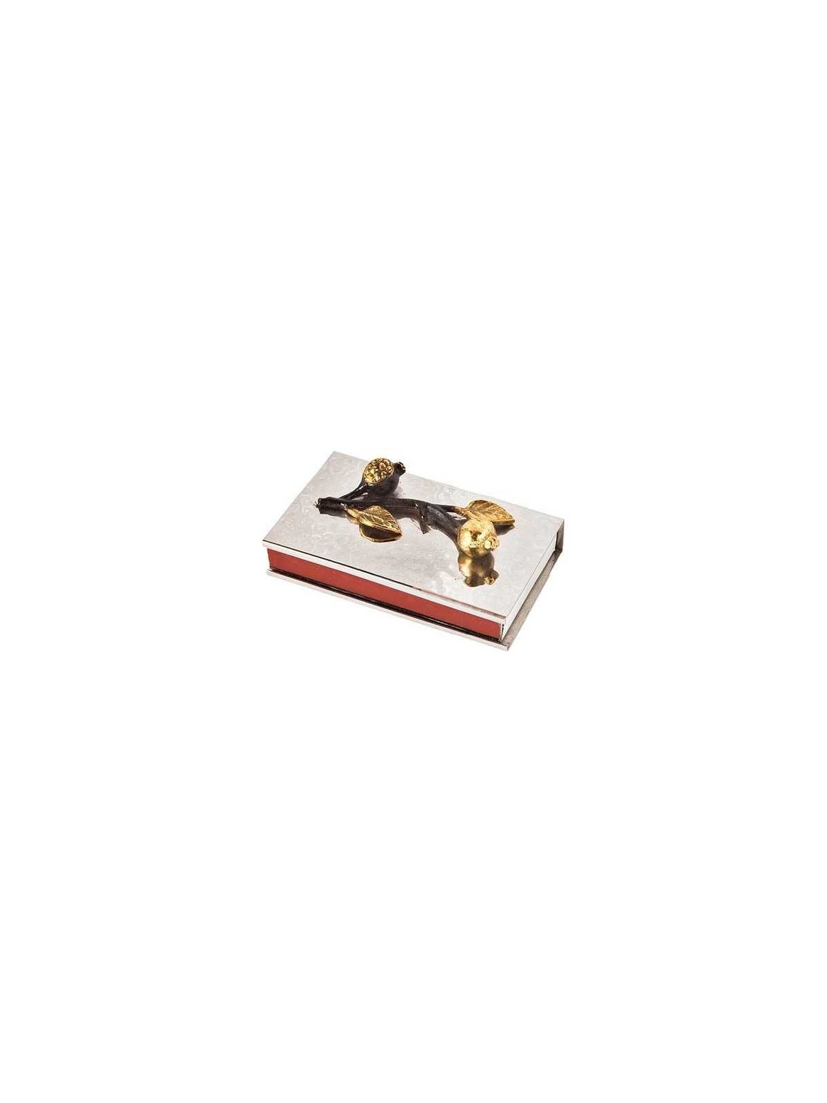 Small Stainless Steel Golden Pomegranate Matchbox  | Candle Holders |