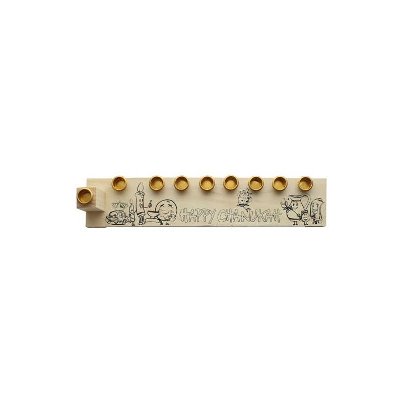 Create Your Own Wood Menorah | Hanukkah | Judaica