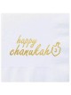 Happy Hanukkah 2 Ply Gold Foiled Napkins - Pack of | Hanukkah | Judaic