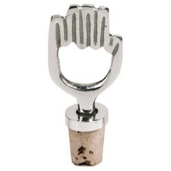 Silver Hamsa Wine Bottle Cork By Yair Emanuel | Home Goods | Judaica