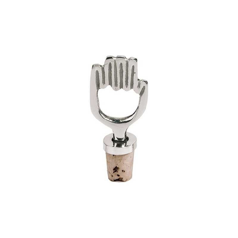 Silver Hamsa Wine Bottle Cork By Yair Emanuel | Home Goods | Judaica