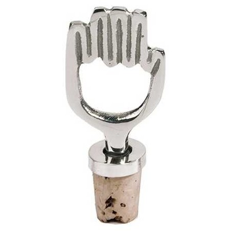 Silver Hamsa Wine Bottle Cork By Yair Emanuel | Home Goods | Judaica