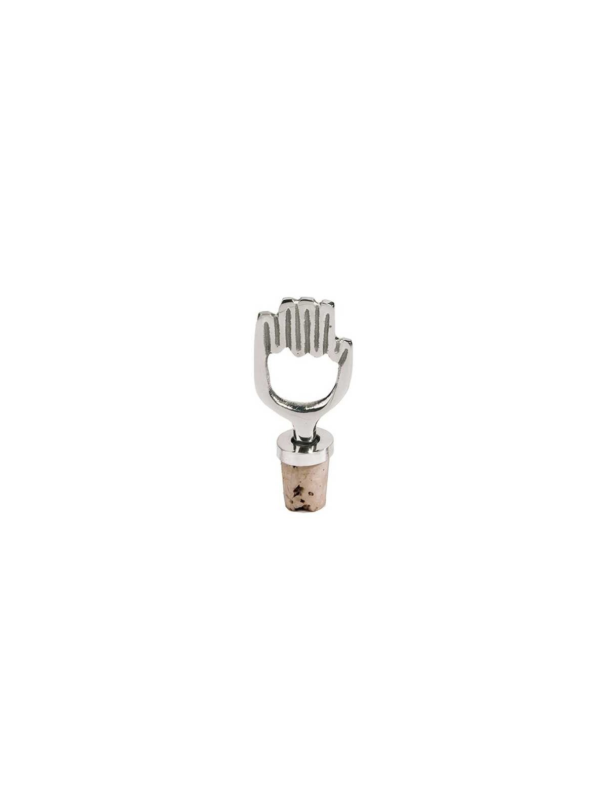 Silver Hamsa Wine Bottle Cork By Yair Emanuel | Home Goods | Judaica