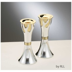 Gold & Silver Tree Of Life Candlesticks 5.75" | Candle Holders | Judai