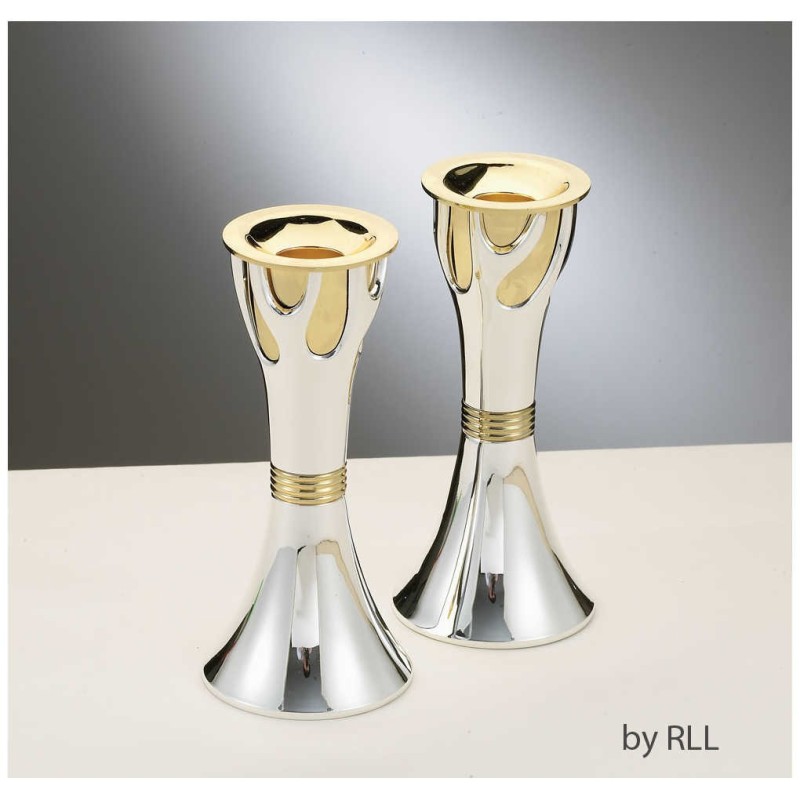 Gold & Silver Tree Of Life Candlesticks 5.75" | Candle Holders | Judai