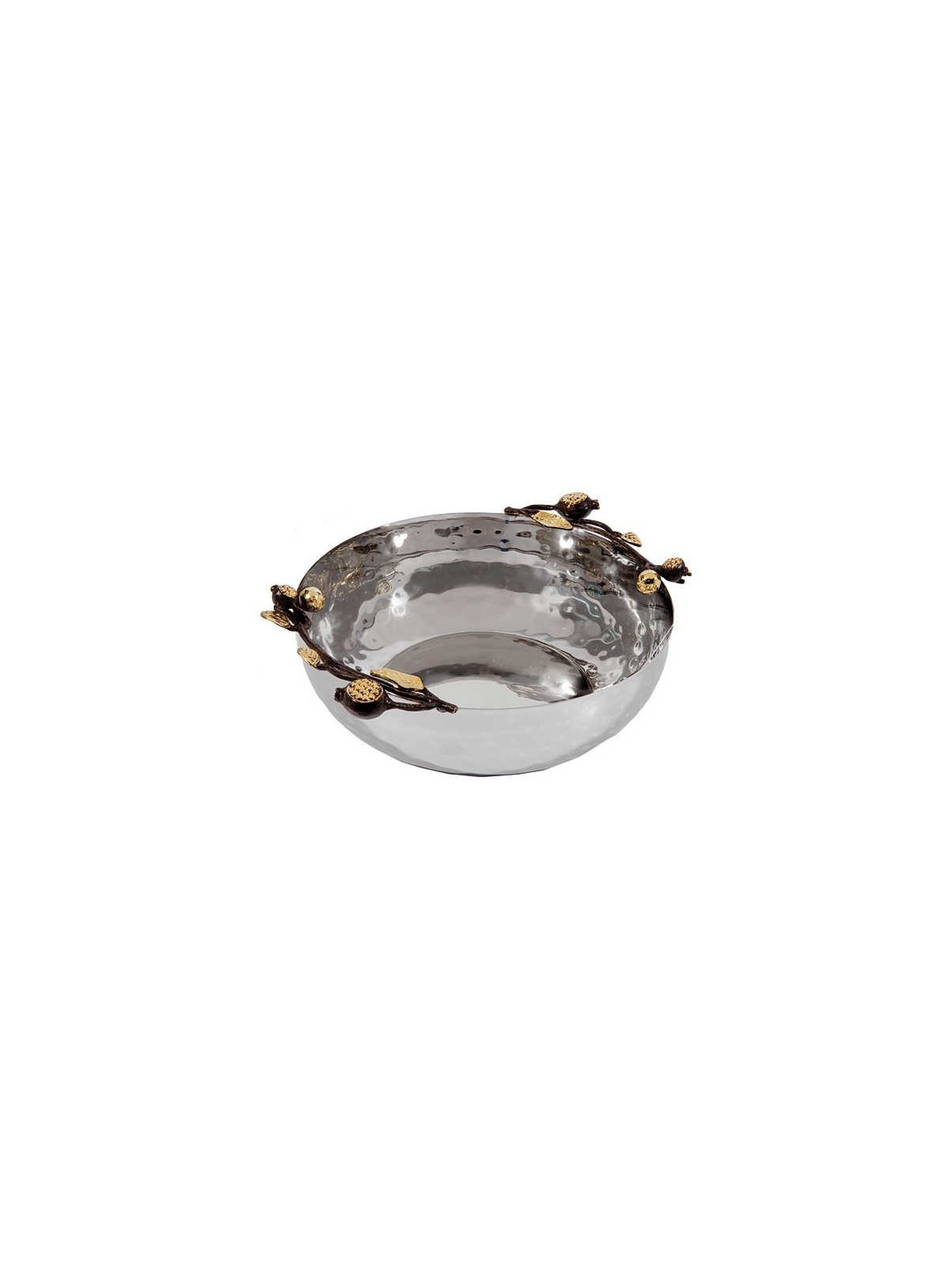 Round Golden Pomegranate Bowl - Large By Yair Eman | Home Goods | Juda