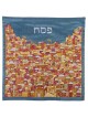 Multicolor Jerusalem Embroidered Matzah Cover By Y | Passover | Judaic