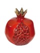 Closed Red Aluminium Pomegranate - Large By Yair E | All Judaica | Jud