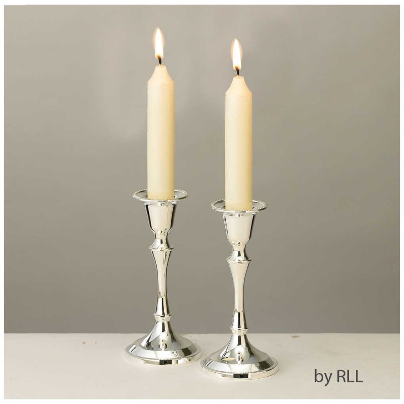 Silverplated Simple & Elegant Candlestick Set - Ta | Candle Holders |