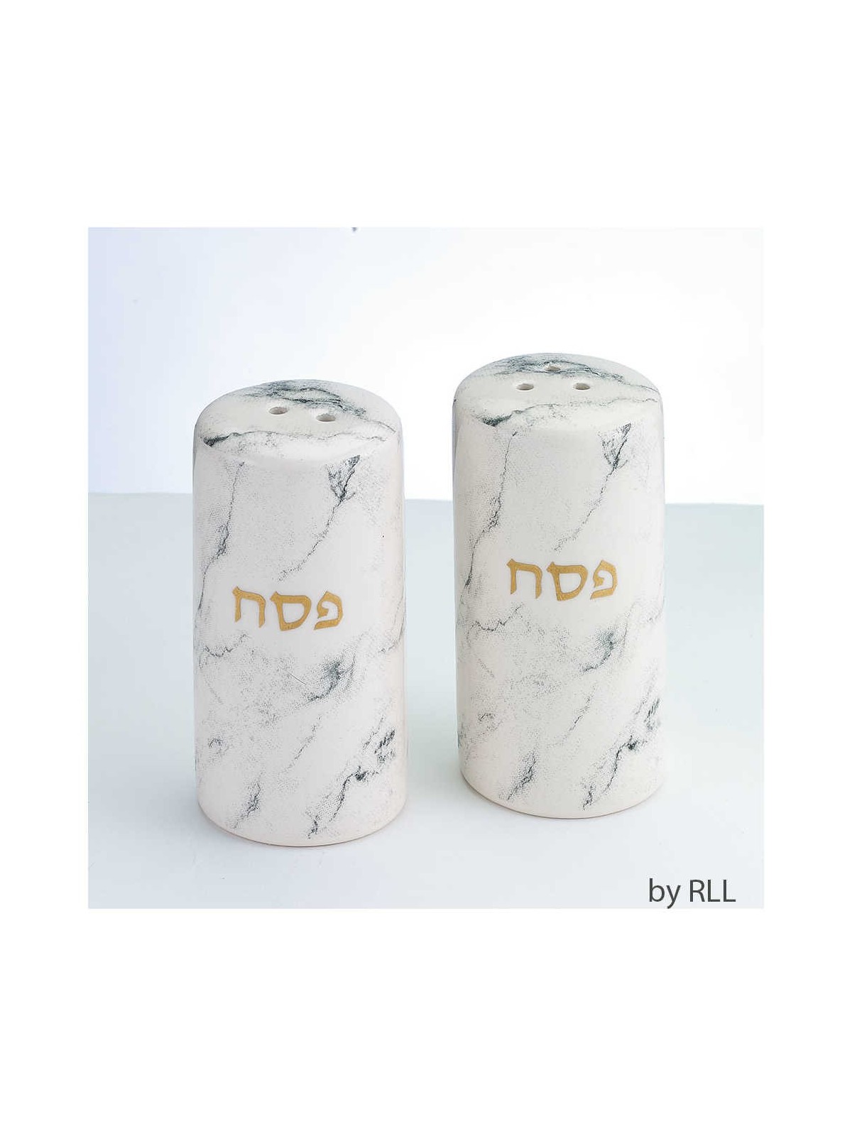 Ceramic Marble Design Passover Salt & Pepper Shake | Home Goods | Juda